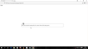 How to create custom popup using JQUERY and CSS
