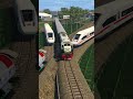 Three Trains Nearly Collide While Crossing Each Other on the Same Track #railroad #railway #train