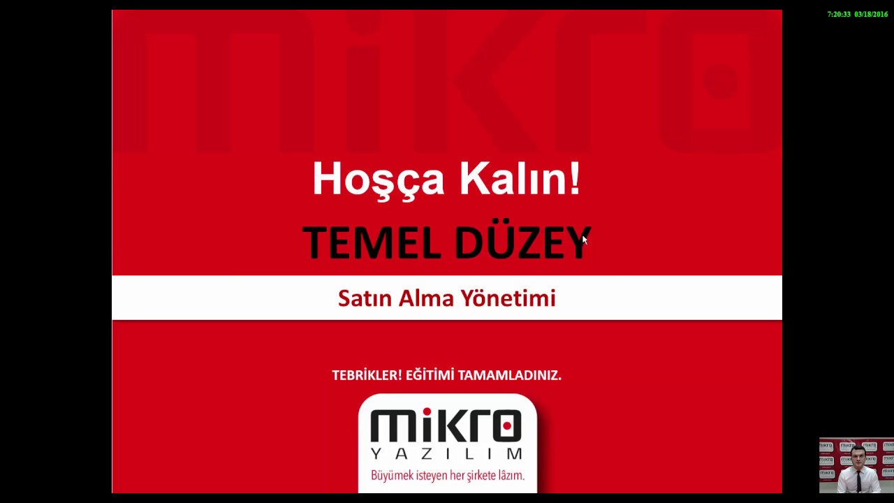 Mikro Yazılım Satın Alma Yönetimi Eğitimi