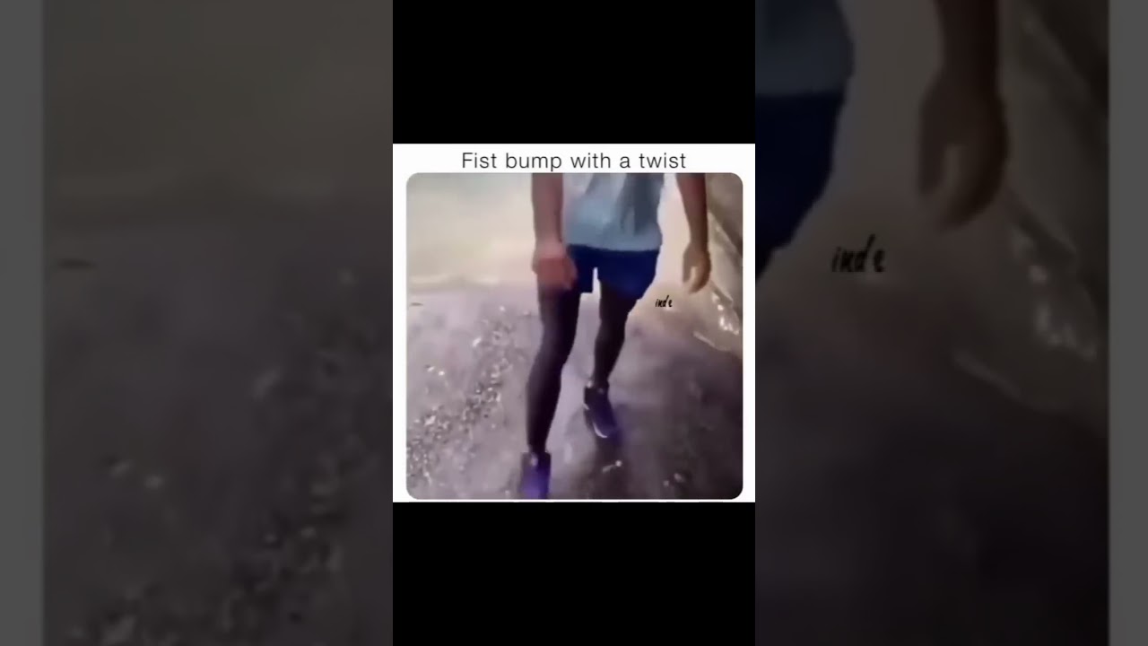 Fist bump with a frog🐸😂