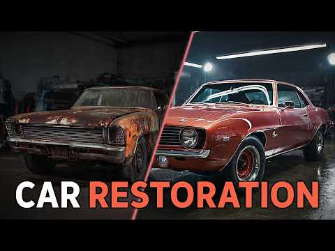 Abandoned Classic Car Restoration | From Rust Bucket to Showroom Beauty  2/100