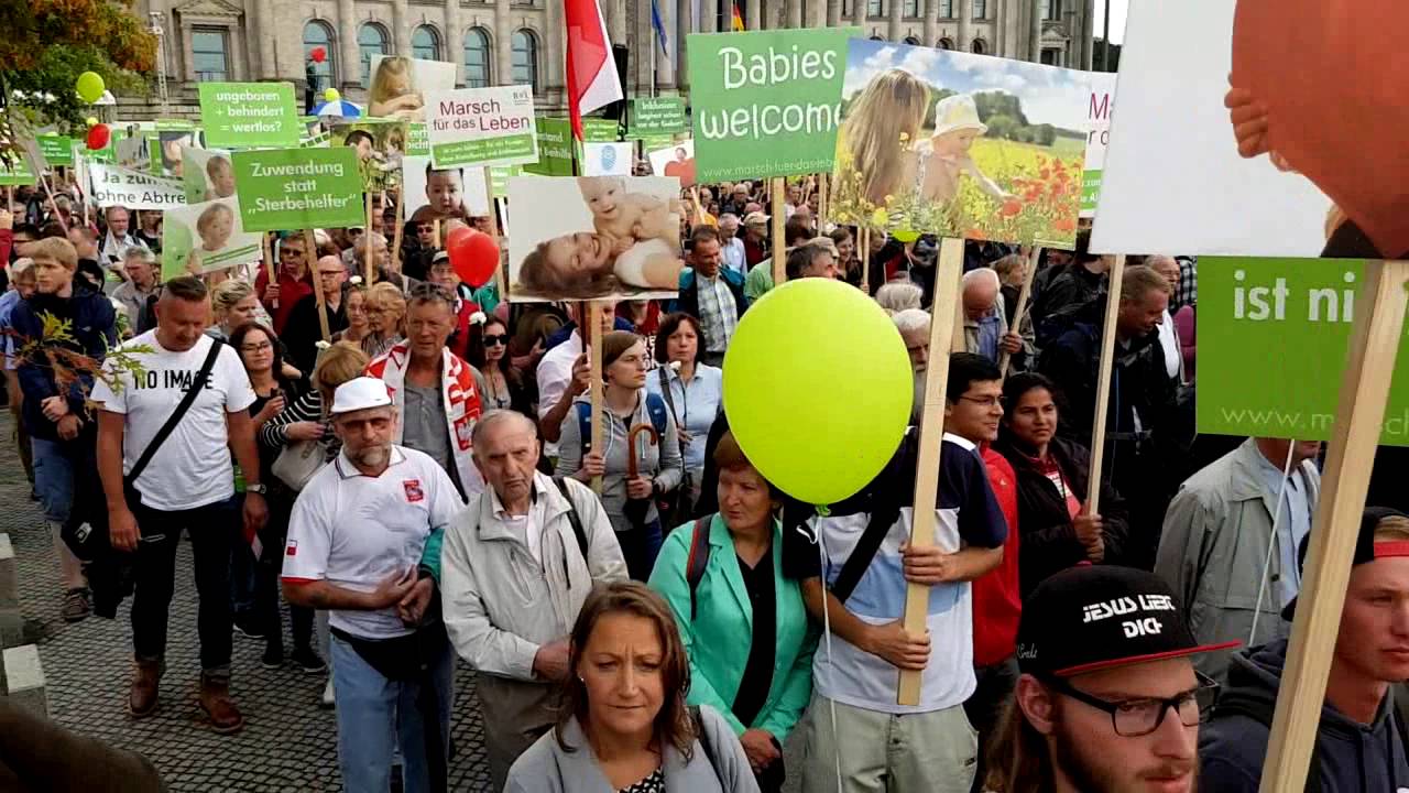 Marsch für das Leben Berlin 17.09.2016 Teil 1/3 YouTube