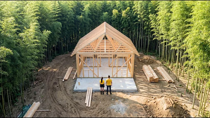 CEO Abandons City Life to Hand-Build a Stunning Wooden Cabin Deep in the Forest