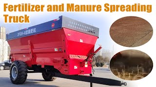 Tractor supply manure spreader | How does fertilizer spreader truck work? Horse and poultry manure