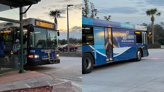 Hart bus #1308 on Route 34 arriving at Netpark Transfer Center
