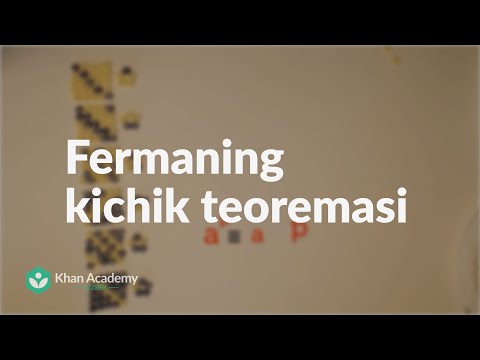 Video: Fermatning kichik teoremasini qanday bajarasiz?