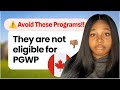 🚨Worst programs to study in Canada as an international student | PGWP ineligible 2024 🇨🇦