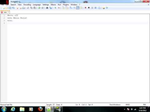 Batch Coding Tutorial 1