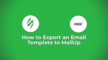 How to create an email template and send it to MailUp