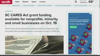 SC CARES Act grant funding available for nonprofits, minority and small businesses on Oct. 19