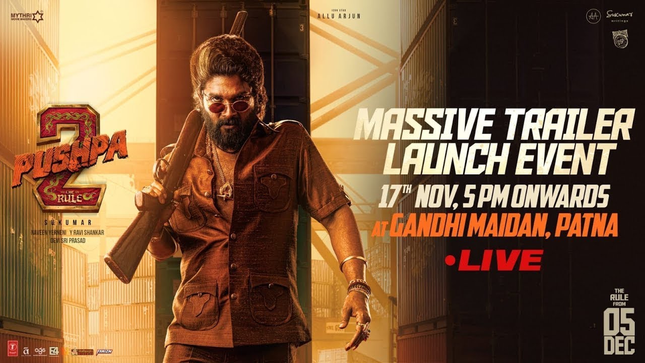 Pushpa 2 The Rule Massive Trailer Launch Event LIVE | Allu Arjun | Sukumar | Rashmika Mandanna | DFH