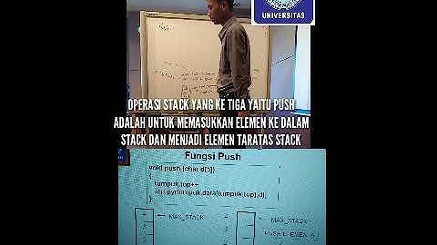 Tugas video UBSI matakuliah struktur data tentang stack atau tumpukan