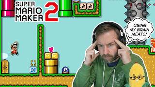 These Trolls Made Me Use My Brain Meats! - Technical Puzzle Solving!  [SUPER MARIO MAKER 2] [#32] screenshot 5