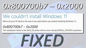 How to Fix the 0x800700b7 - 0x2000a Windows Update Error