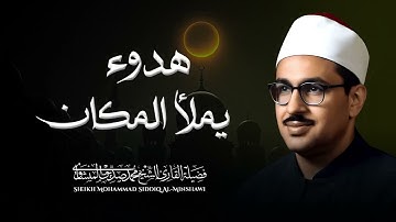 تلاوة تملأ الكون راحه | هدوء يملأ المكان | الباكى المبكى محمد صديق المنشاوى