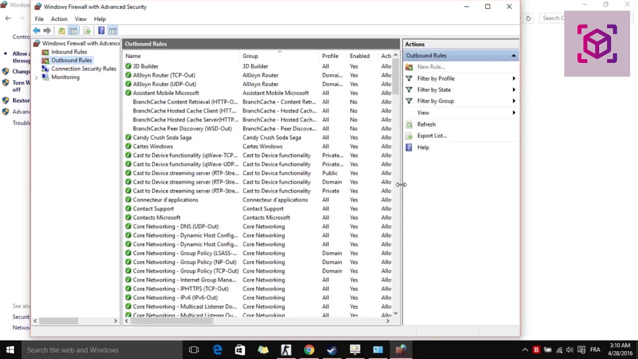 Blocking any program to connect to the Internet
