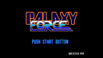 Galaxy Force (Master System YM2413 FM 60Hz / US) - Intro / Attract Mode