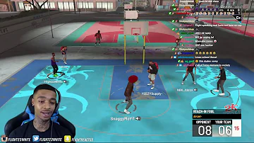 FlightReacts Plays His First NBA 2K21 Park Game & This Happened!