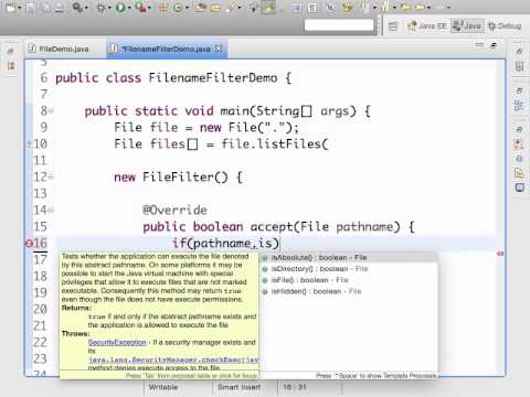 דוגמא לשימוש ב-FileFilter ב-Java