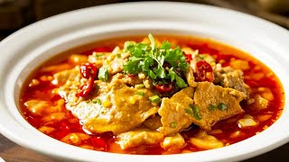 【水煮肉片】鲜香麻辣，永不过时的川菜！吃了绝对过瘾！