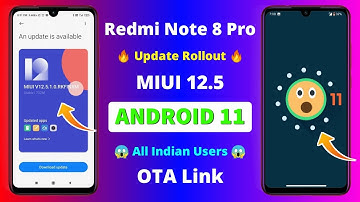 Redmi Note 8 Pro MIUI 12.5 Stable Android 11 Update India Rollout ⚡ | Android 11 | MIUI 12.5