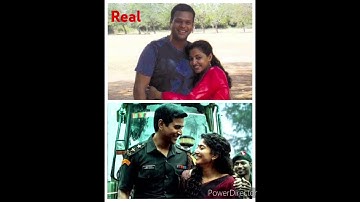 Amaran movie real vs reel pair #trending #shorts #amaran #saipallavi #sivakarthikeyan
