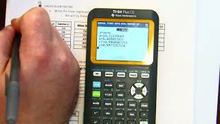 Calculator Review 14 Linear Regression