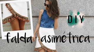 DIY~ Asymetric skirt step by step. Easy!