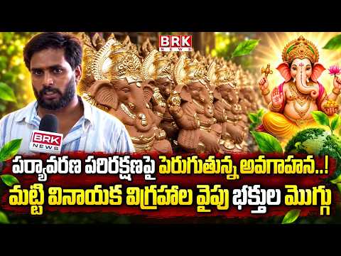 Growing demand for clay Ganesha Idols | Amalapuram @brknewsofficial - TV9