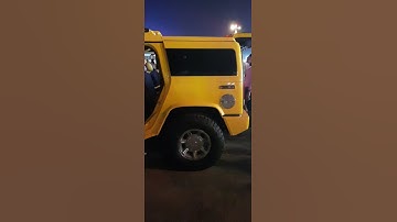 Hummer H2 with custom sound system