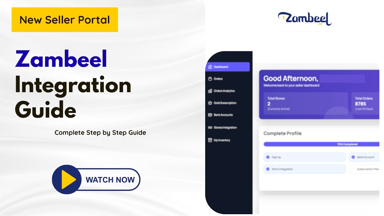 Zambeel Integration Guide : Complete Step by Step Guide - English - YouTube