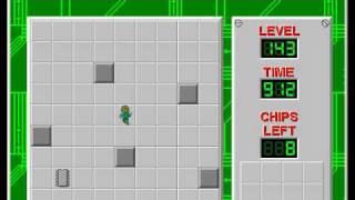 Chip's Challenge 1 Level 143 (Stripes) - 858 seconds