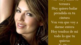 Por Amor - Thalia - (Lyrics)