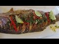 Receta de trucha en chimichurri andino