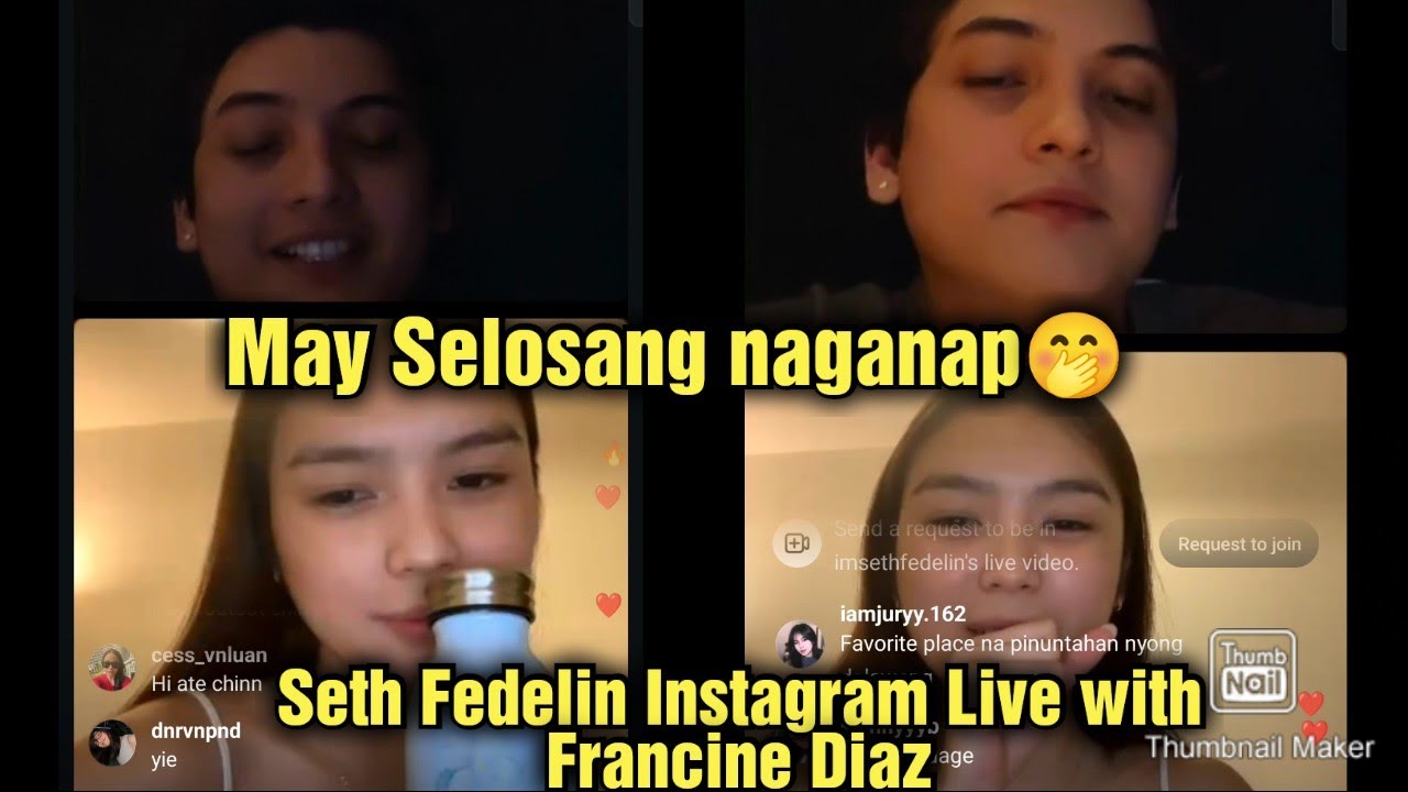Seth Fedelin Instagram Live with Francine Diaz ay Selosang Naganap sa FranSeth 💙 #franseth