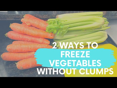 How to freeze vegetables WITHOUT CLUMPS