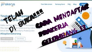 Cara Pendaftaran Prakerja Gelombang 13 Dengan Mudah Youtube