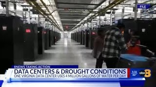 Spanberger encourages water conservation during drought, while data centers use millions of gallons