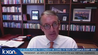 UT Austin plans to conduct 5,000 COVID-19 tests per week on campus