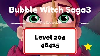 Bubble Witch 3 Level 204 48415 points No Boosters