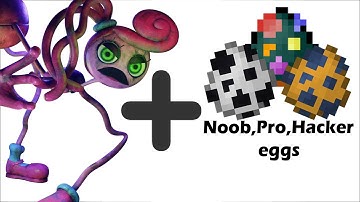 Mommy Long Legs + noob pro hacker Eggs = ???  Animations #8 || Poppy Playtime Chapter 3 Animation