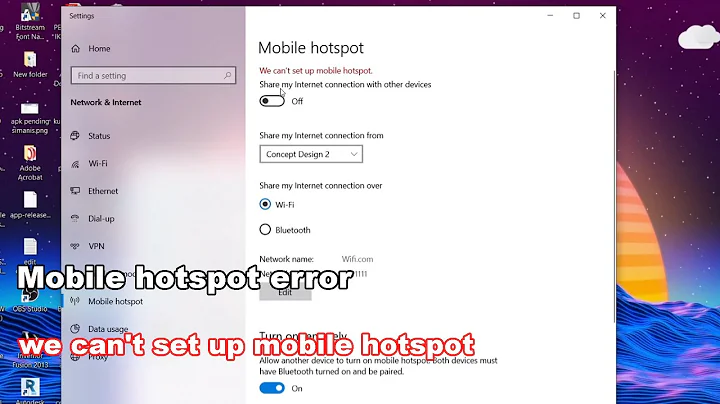 [FIXED] Error we can't set up mobile hotspot Windows 10