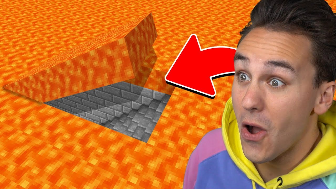 how to get into minecraft base with lava walls underwater