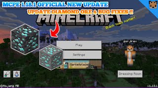 Minecraft Pe 1.18.1 New Update - Mcpe 1.18 Update Diamond Ore Bug Fixes