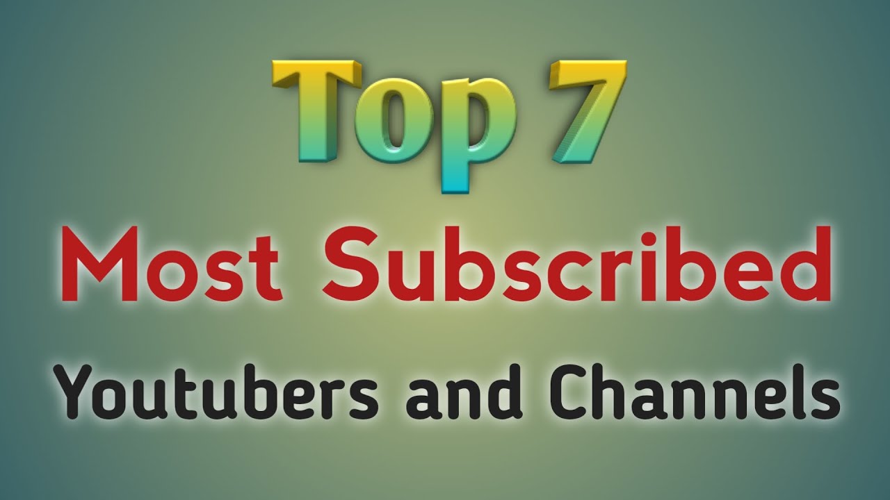 Most Subscribed Youtubers And Channels 2020 YouTube top-10-most-subscribed-youtubers-in-australia-youtube