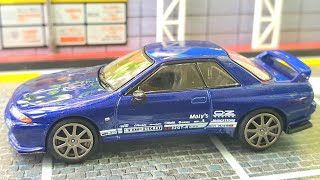 MINI GT Nissan Skyline GT-R Top Secret  VR32 Metallic Blue / No. 589 Unboxing