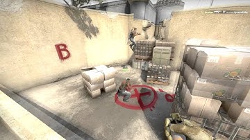 INSANE 1v5 Cross Map NINJA DEFUSE - CS:GO [The best ninja defuse ever blyat]