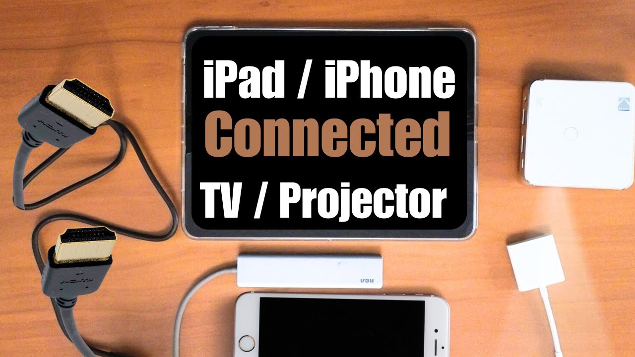 Easy way to connect iPad to a TV or projector using HDMI 