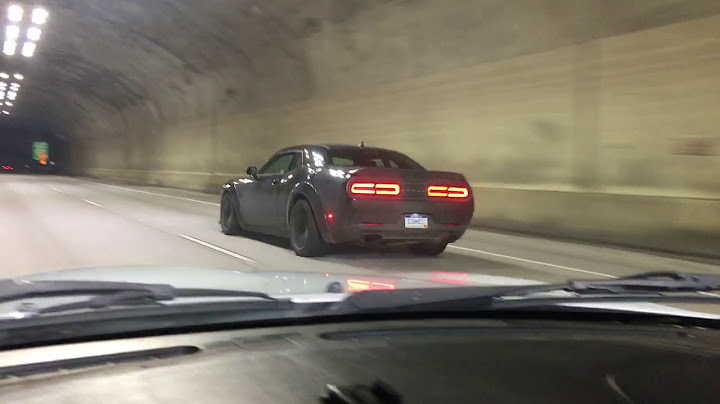dodge demon supercharger whine in a tunnel