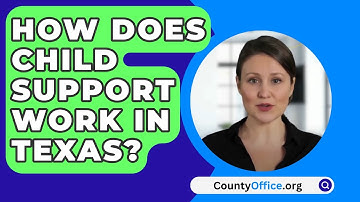 How Does Child Support Work in Texas? - CountyOffice.org